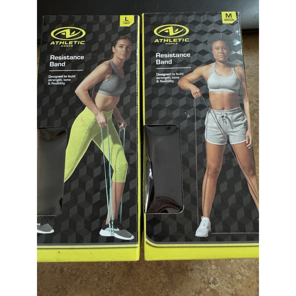 Resistance Bands Light And Medium. Fitness Training Gear